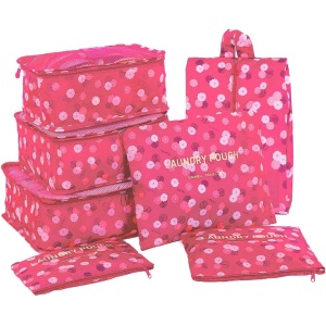 مجموعة منظمات السفر المتكاملة - 7 قطع لترتيب أمتعتك بكل سهولة