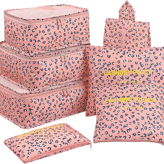 مجموعة منظمات السفر المتكاملة - 7 قطع لترتيب أمتعتك بكل سهولة